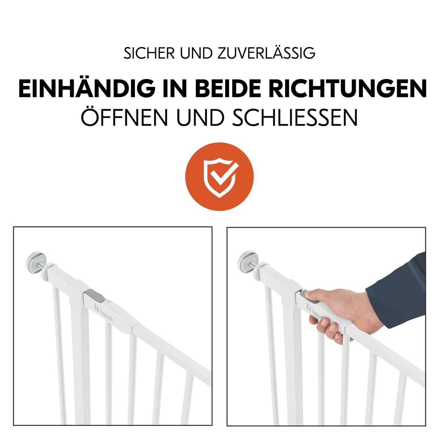 Treppenschutzgitter Open N Stop 2, Basisgitter / 75 - 80 cm / White