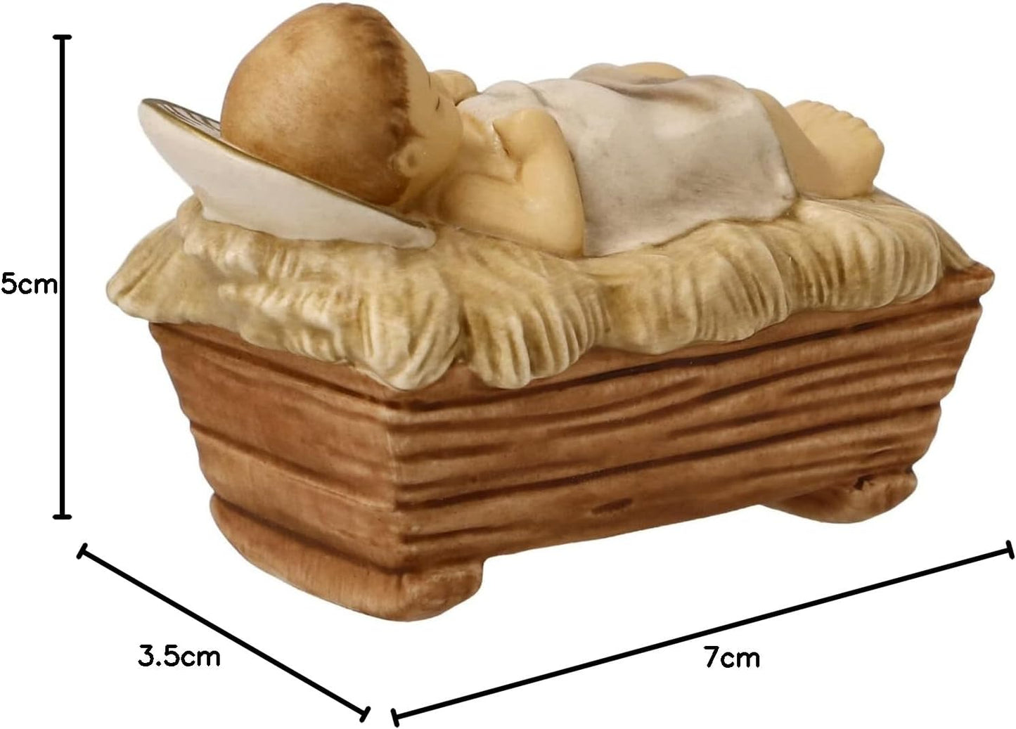 Figur Jesuskind aus Steingut