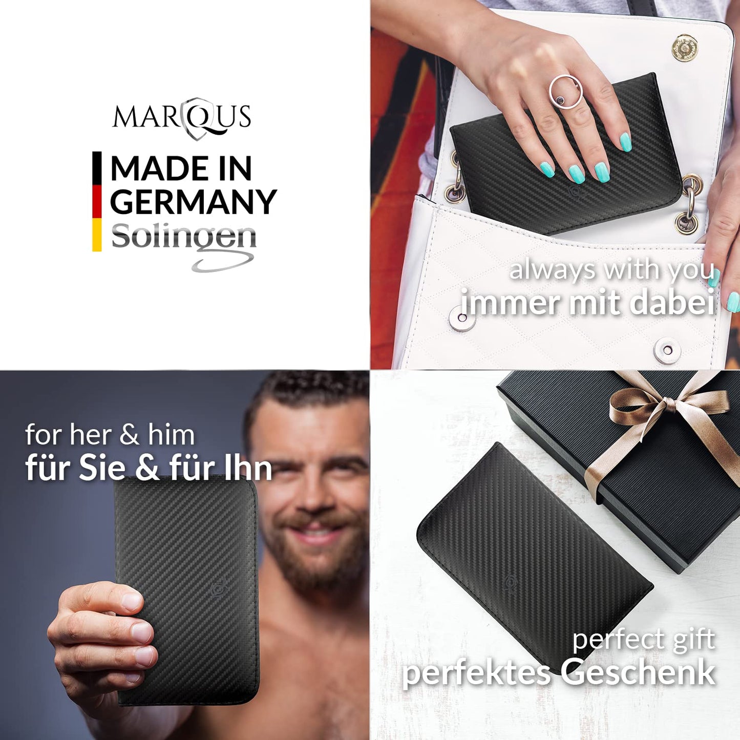 12-teiliges Maniküre- und Pediküre-Set, Carbon