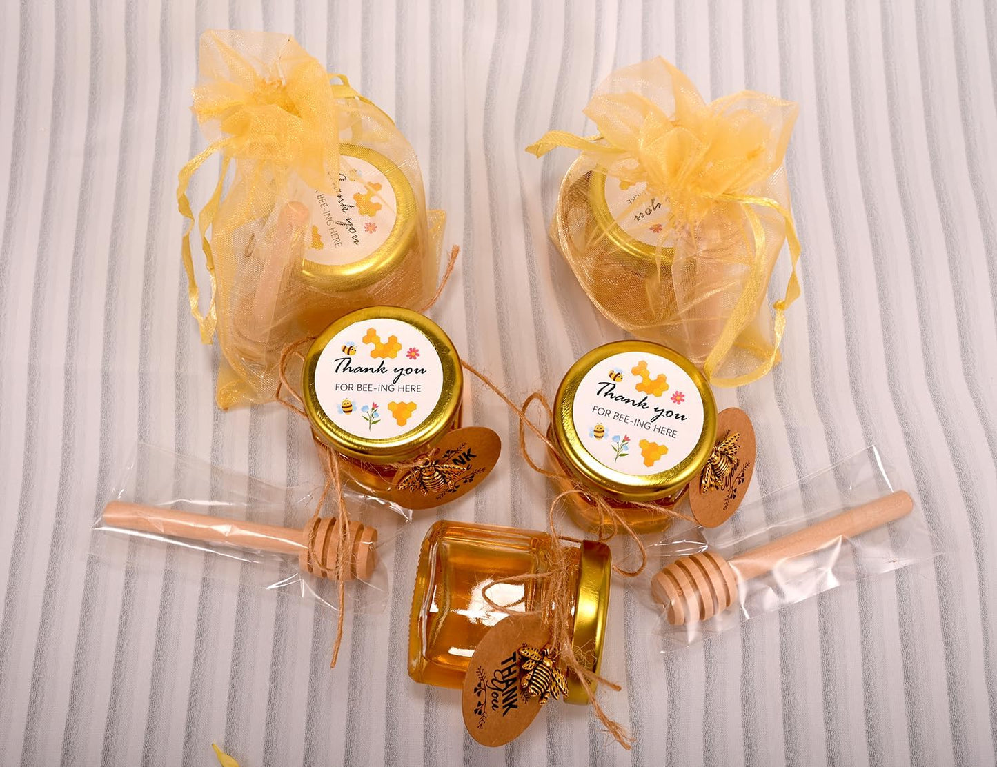 60er-Pack Mini-Honiggläser mit Zubehör, 1.5oz-60pack