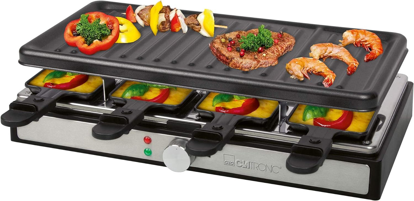 RG 3757, Raclette für 8 Personen mit Grillplatte