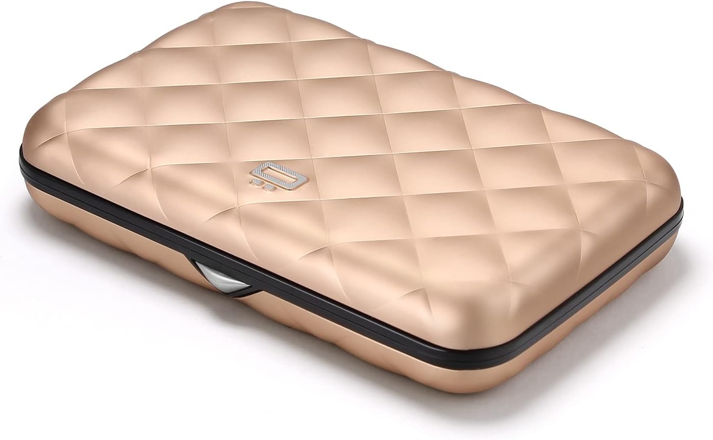 Geldbörse - Quilted Button, Rose Gold
