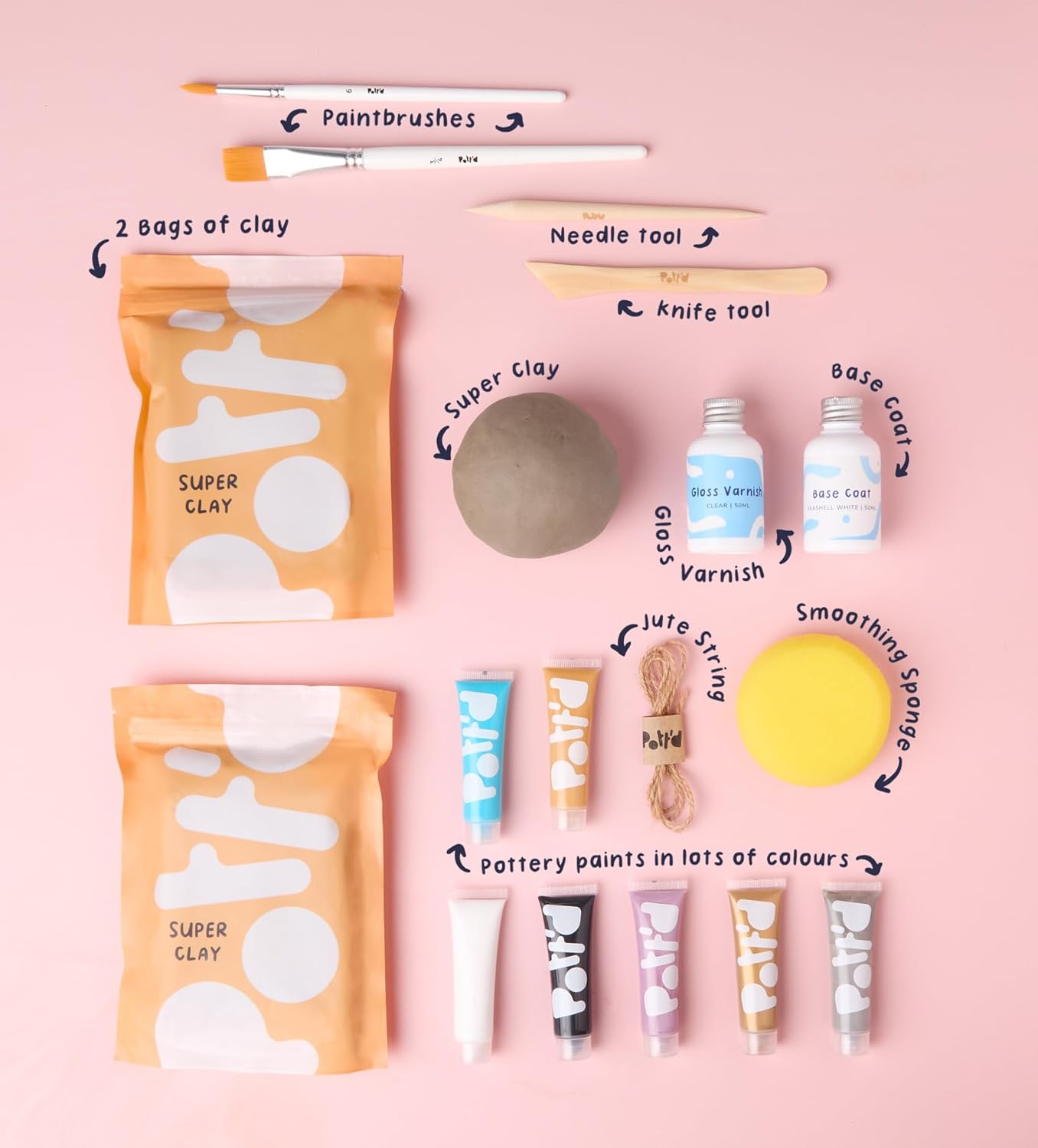 Töpfer-Set für Anfänger, Baby-Ton-Momente