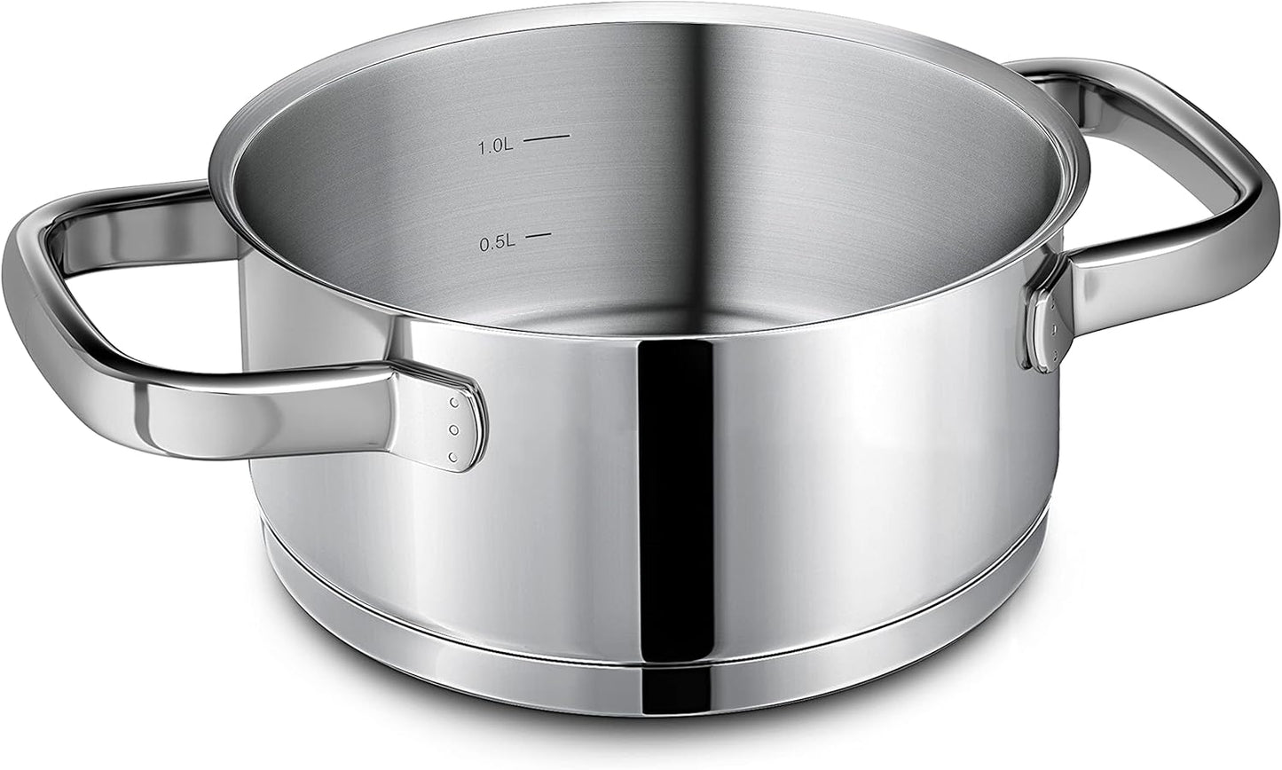 Kleiner Kochtopf mit Glasdeckel, 16cm 1,5l