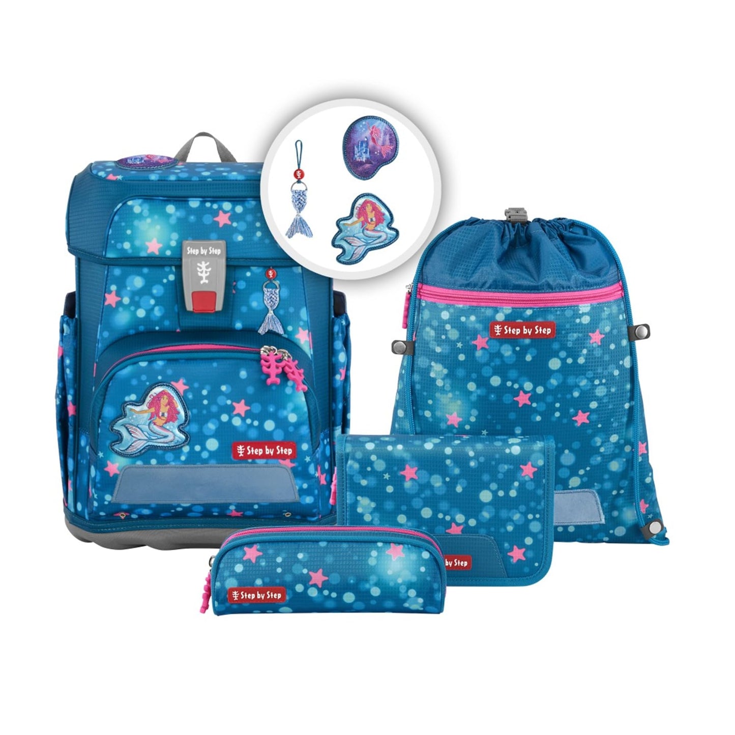 5-teiliges Schulranzen-Set, Mermaid Lola