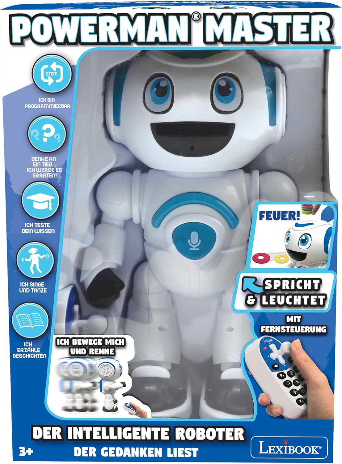 POWERMAN MASTER Sprechender Lernroboter, ROB25DE
