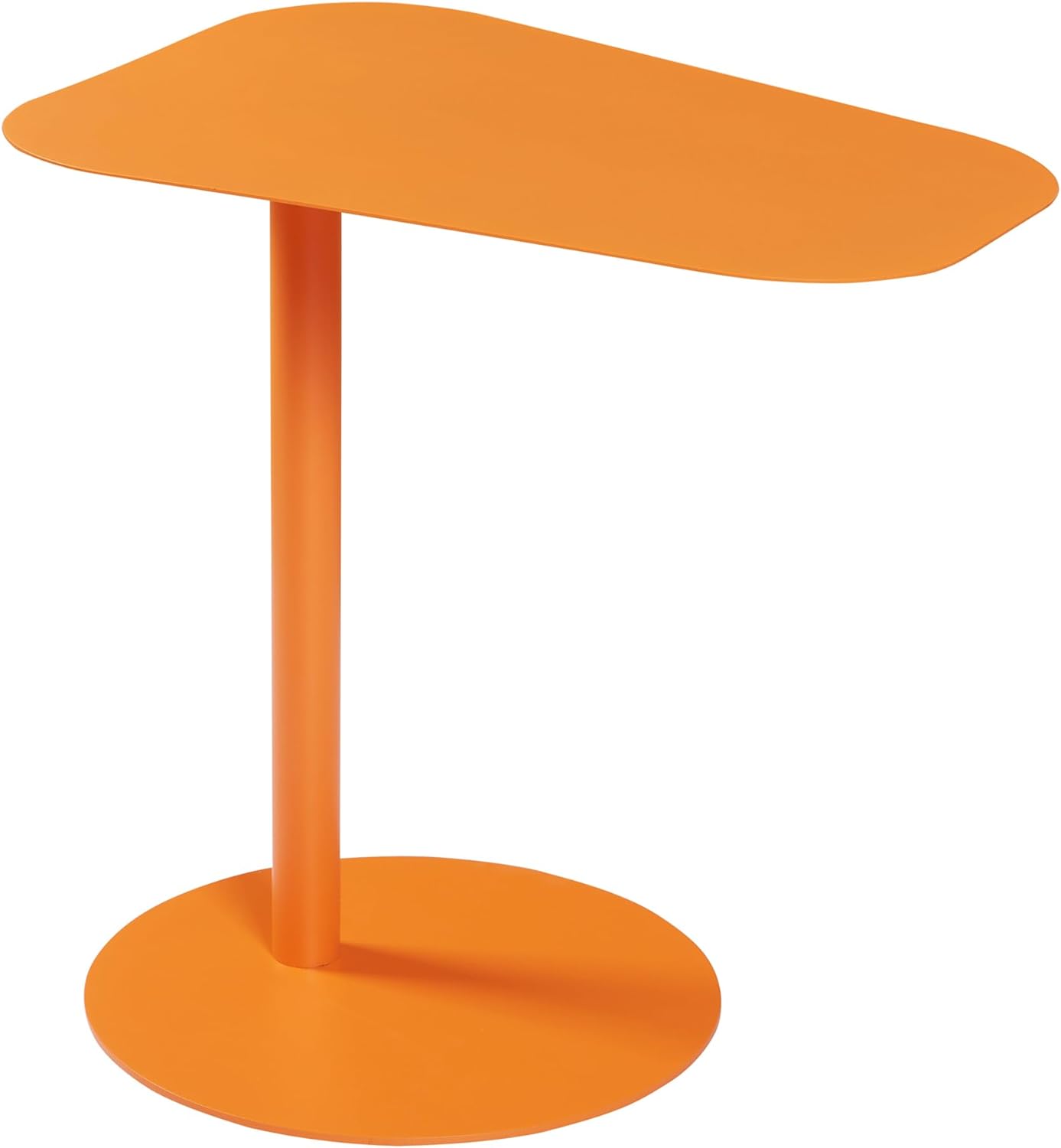 Beistelltisch Rechteckig für Wohnzimmer & Balkon, Orange Rechteckig