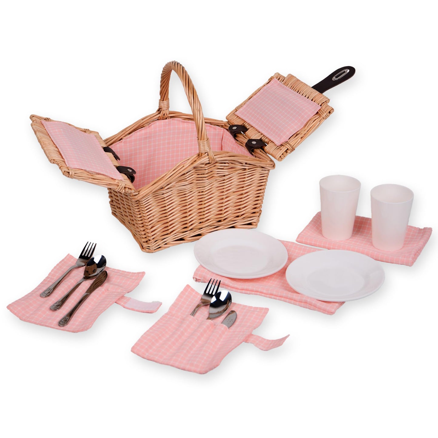 Picknickkorb für Kinder, Rechteckig Pink