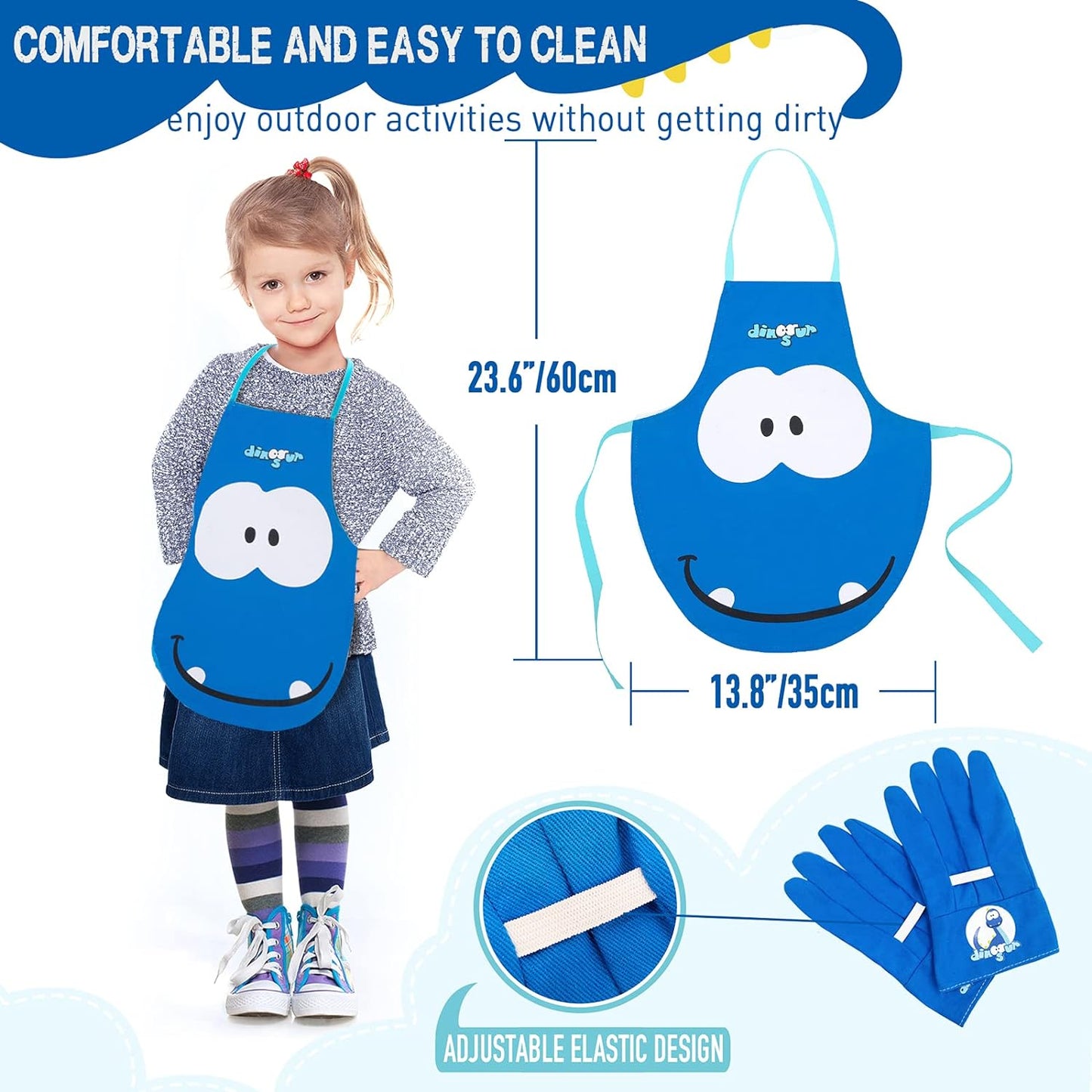 Kinder Gartengeräte Set, 6-teiliges Gartengeräte-Set für Kinder