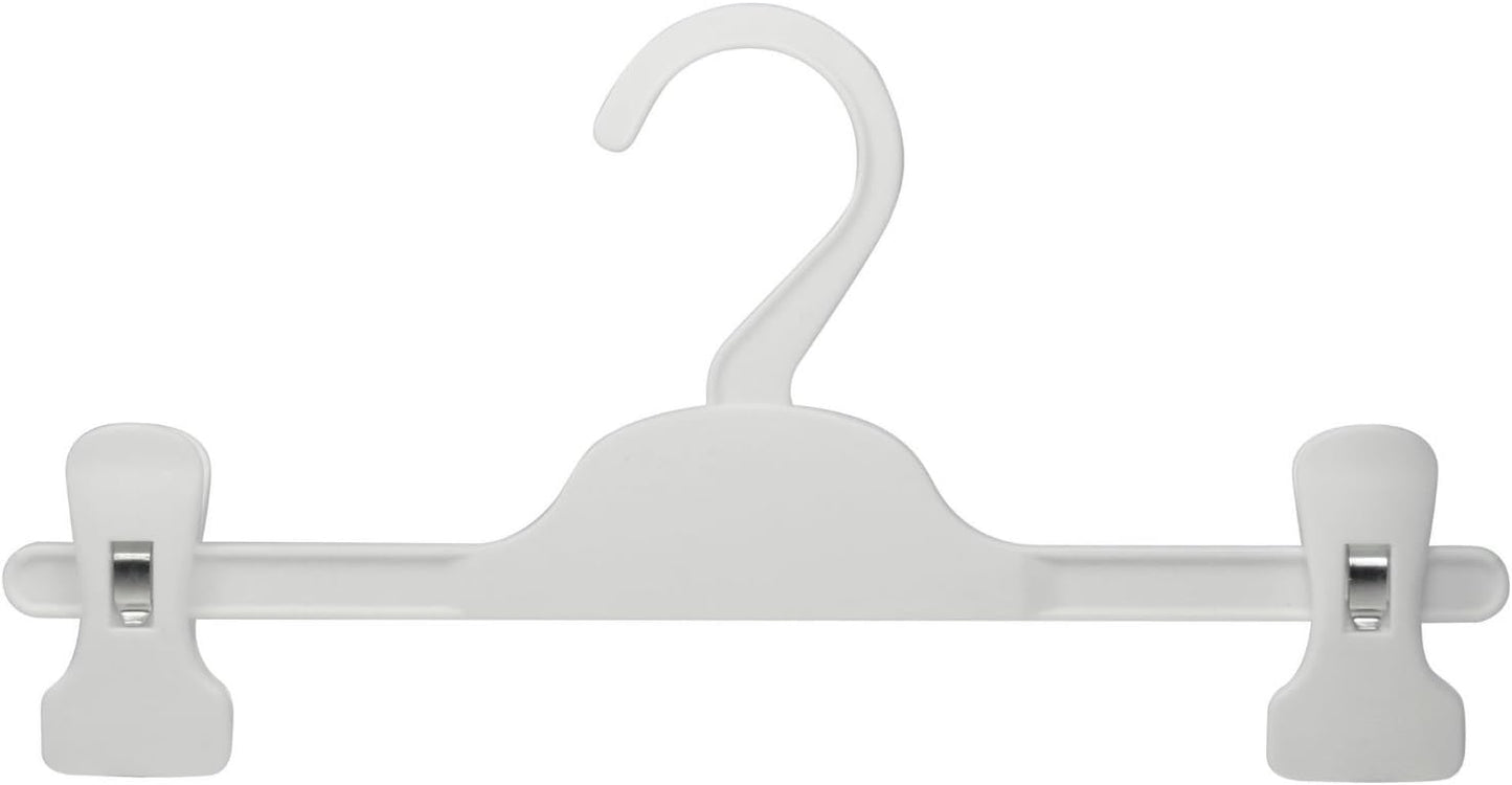 20er-Set Kleiderbügel mit Clips für Babykleidung, M Weiß