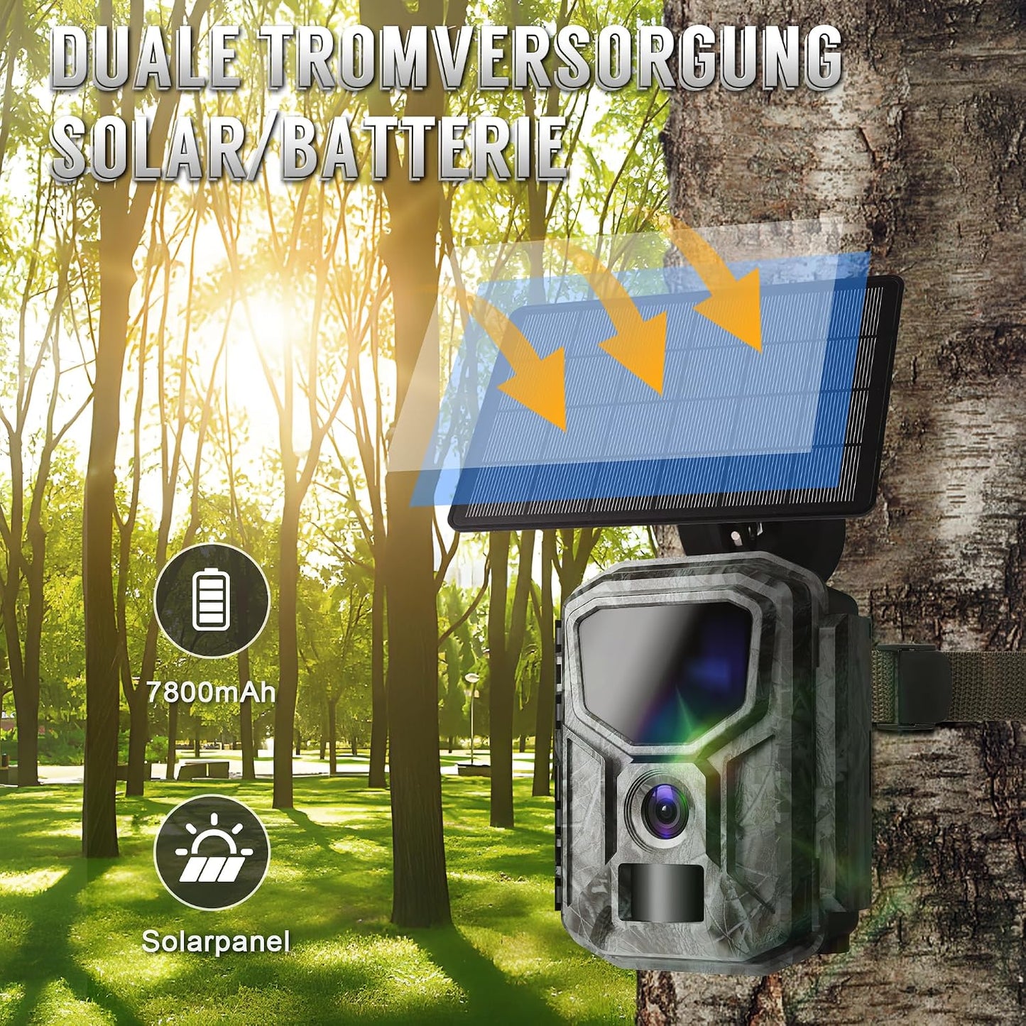 8K Solar Wildkamera