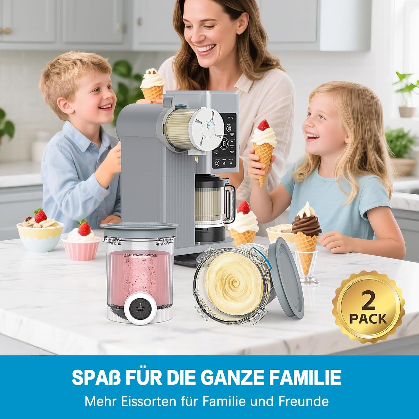 Eisbehälter-Set für Ninja Creami