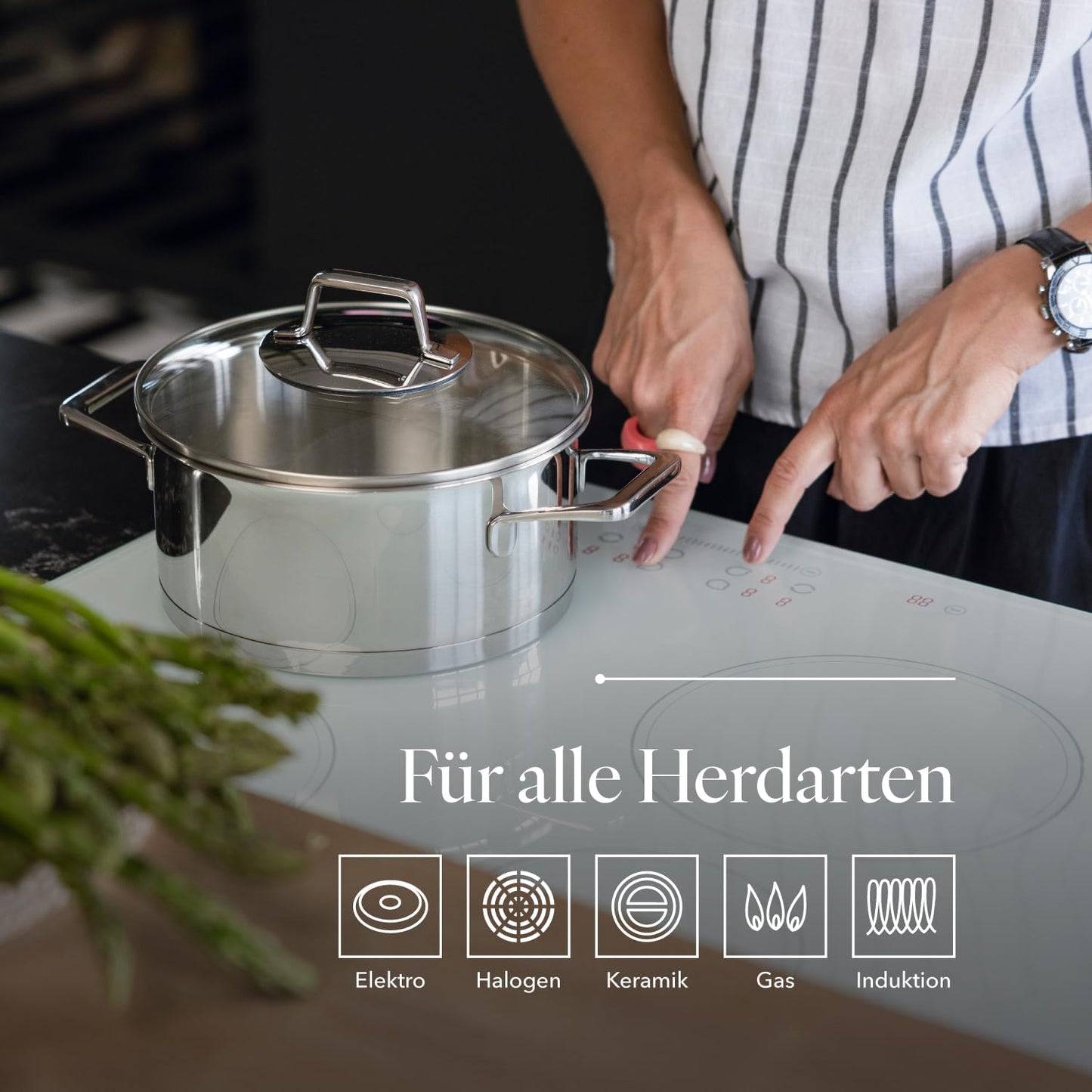 9-teiliges Kochtopf-Set mit Deckel, Lumio 9-Teilig