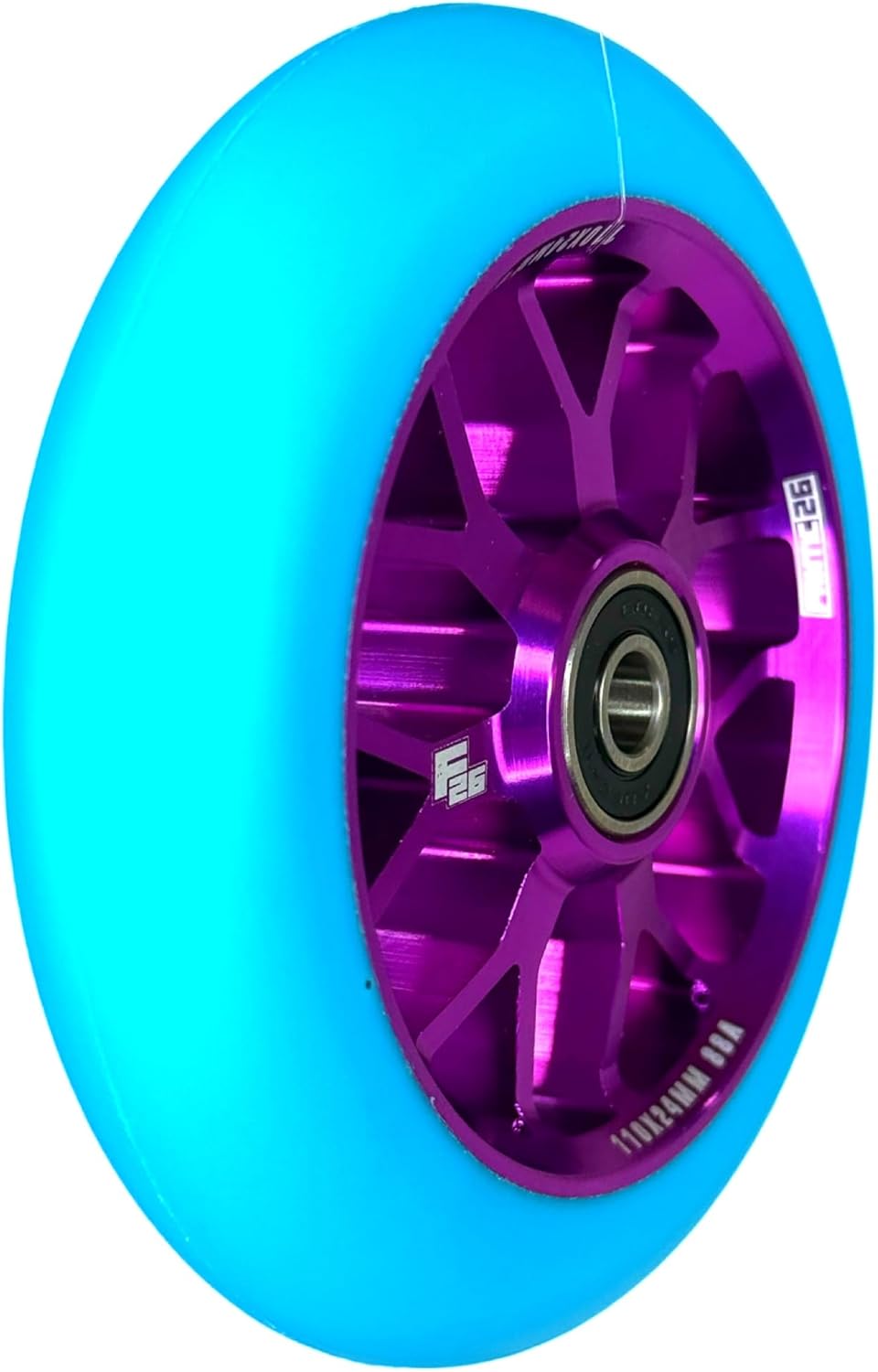 Stunt-Scooter-Ersatzrad, 110mm, Lila/Pu Türkis