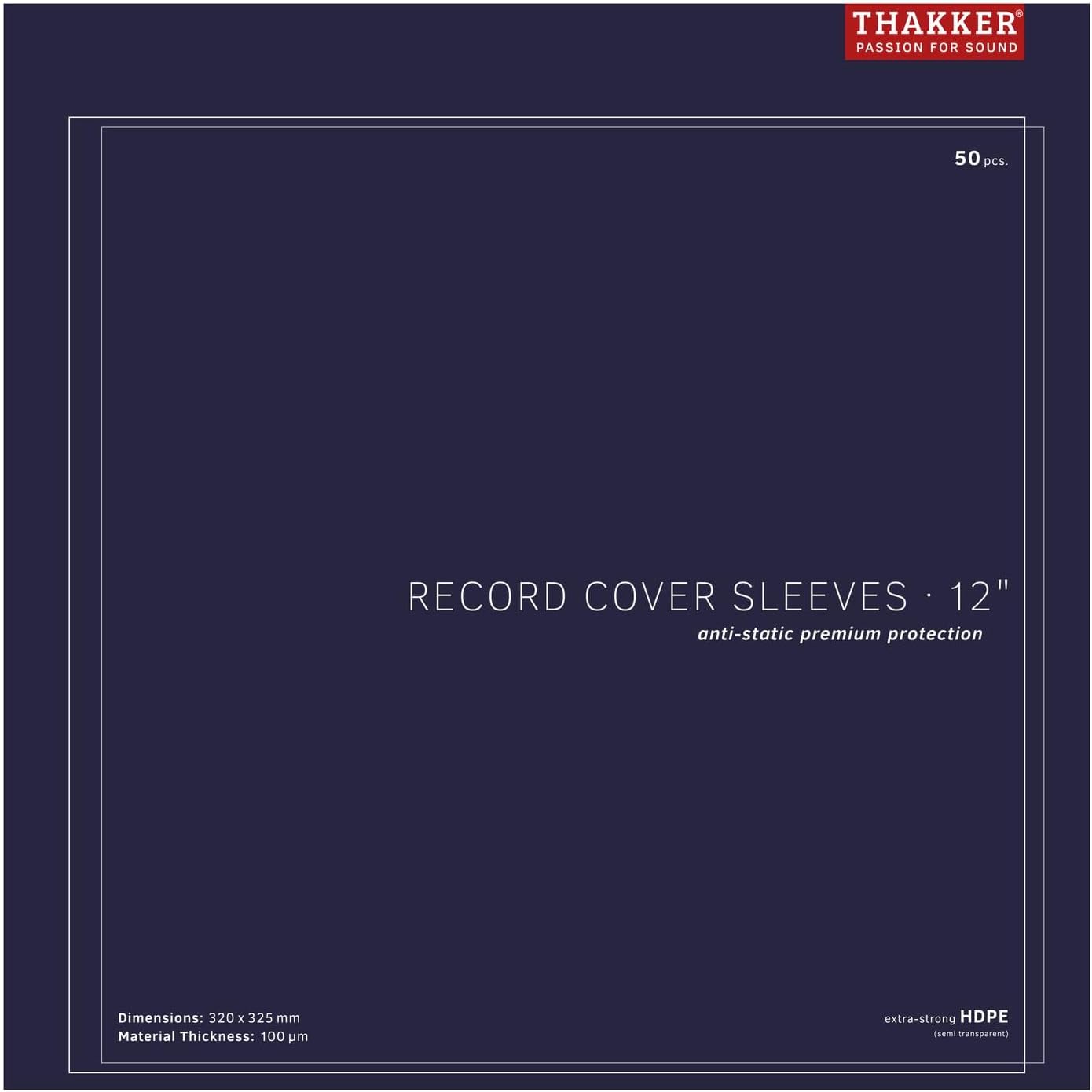 Record Cover Sleeves - 50 antistatische Hüllen