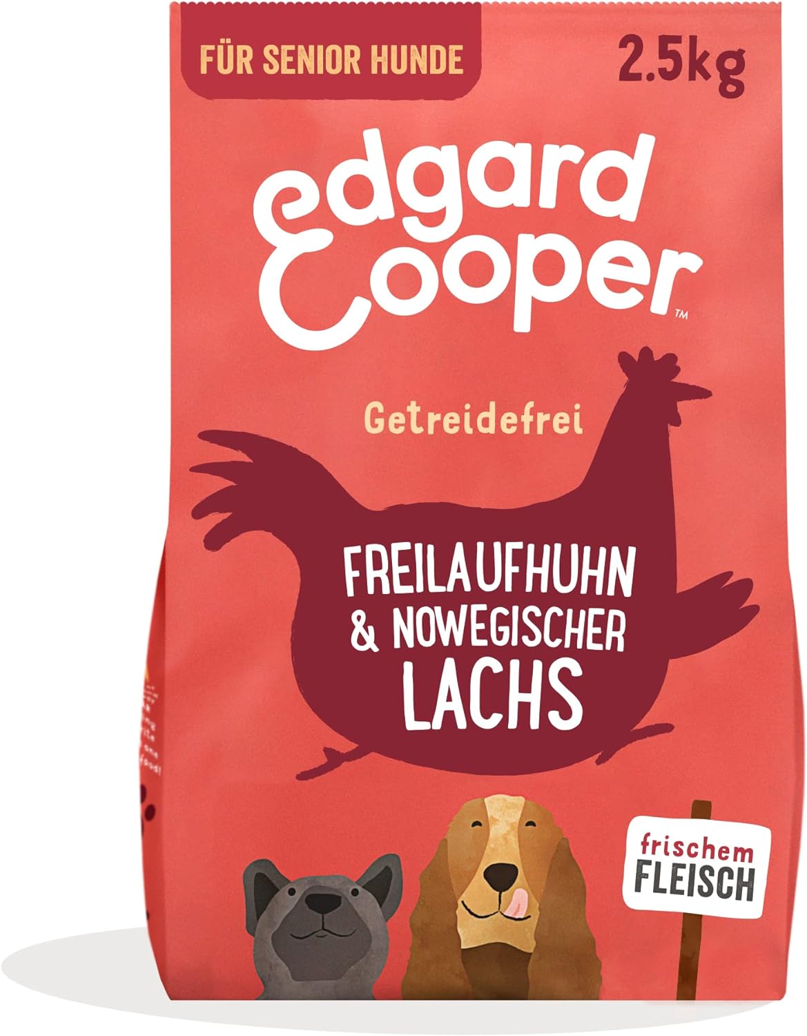 Hundefutter trocken, Senior - Huhn/Lachs, 2.5 kg (1er Pack)