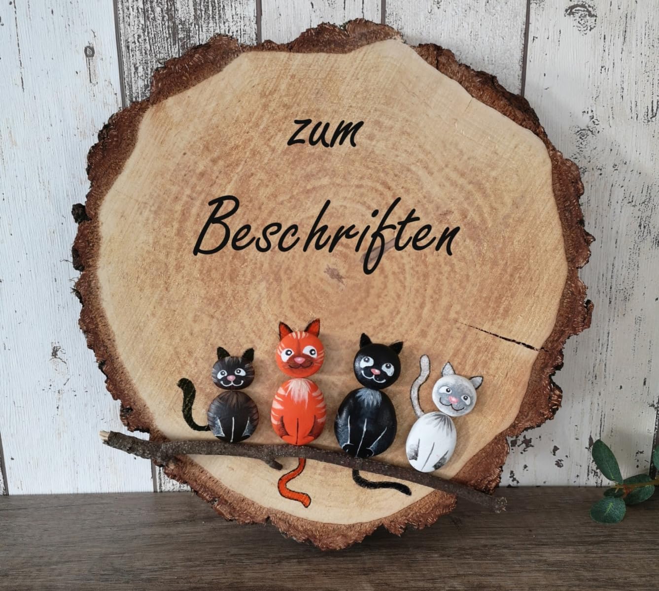 Holzscheiben-Set, 10 Stück, 20 cm, 10 Ø 20 cm