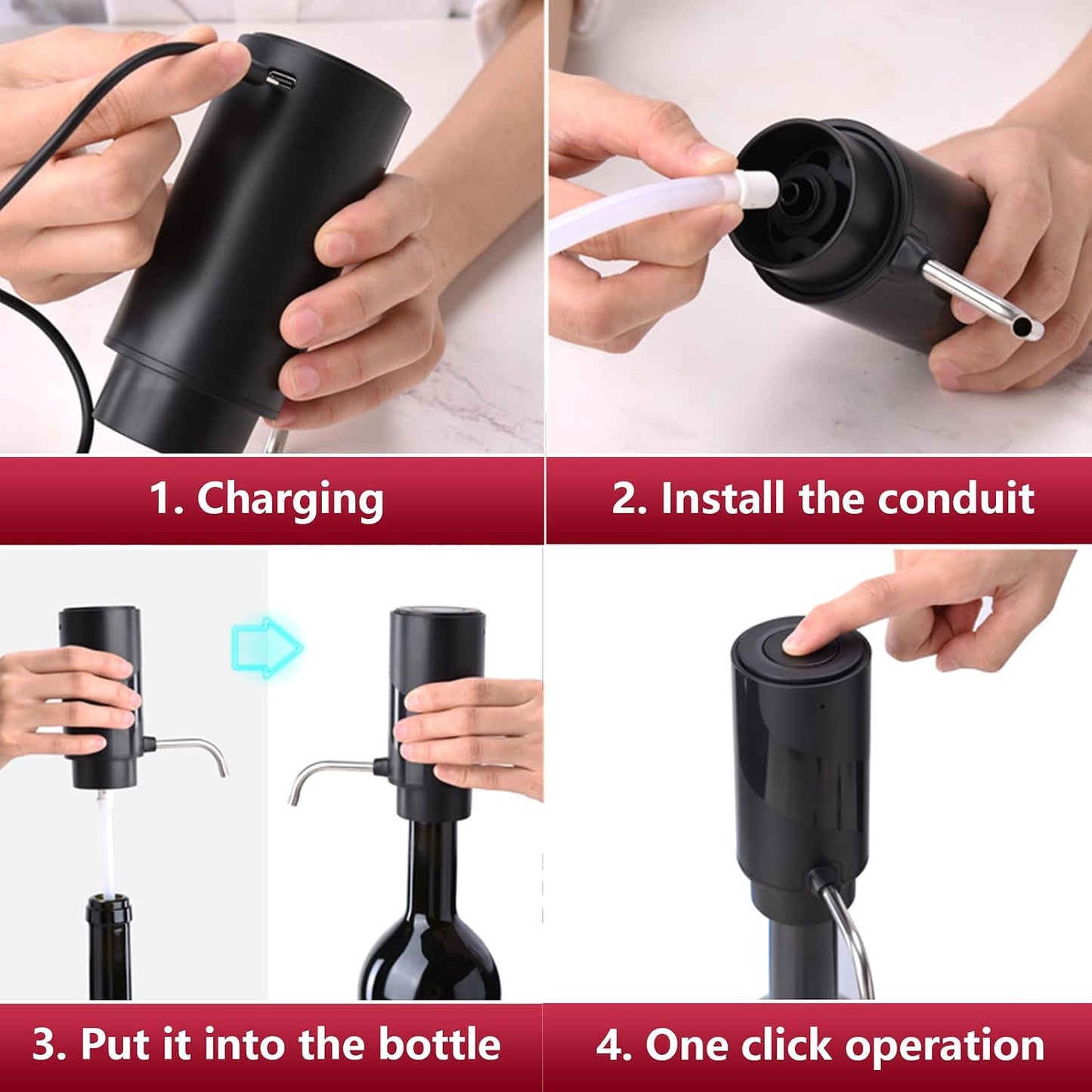 Elektrischer Weinöffner & Belüfter