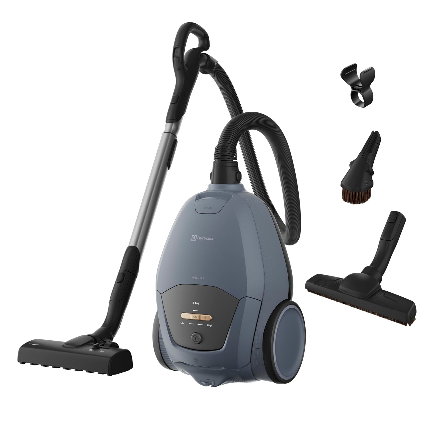 700 Silent Staubsauger mit Beutel EB71U2LDB, Ultra leise, 12 m Radius