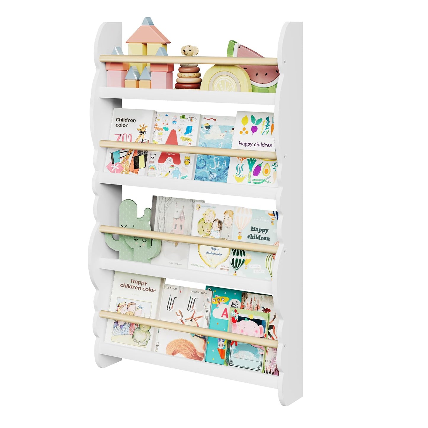 Kinderbücherregal, Weiss 60x98cm