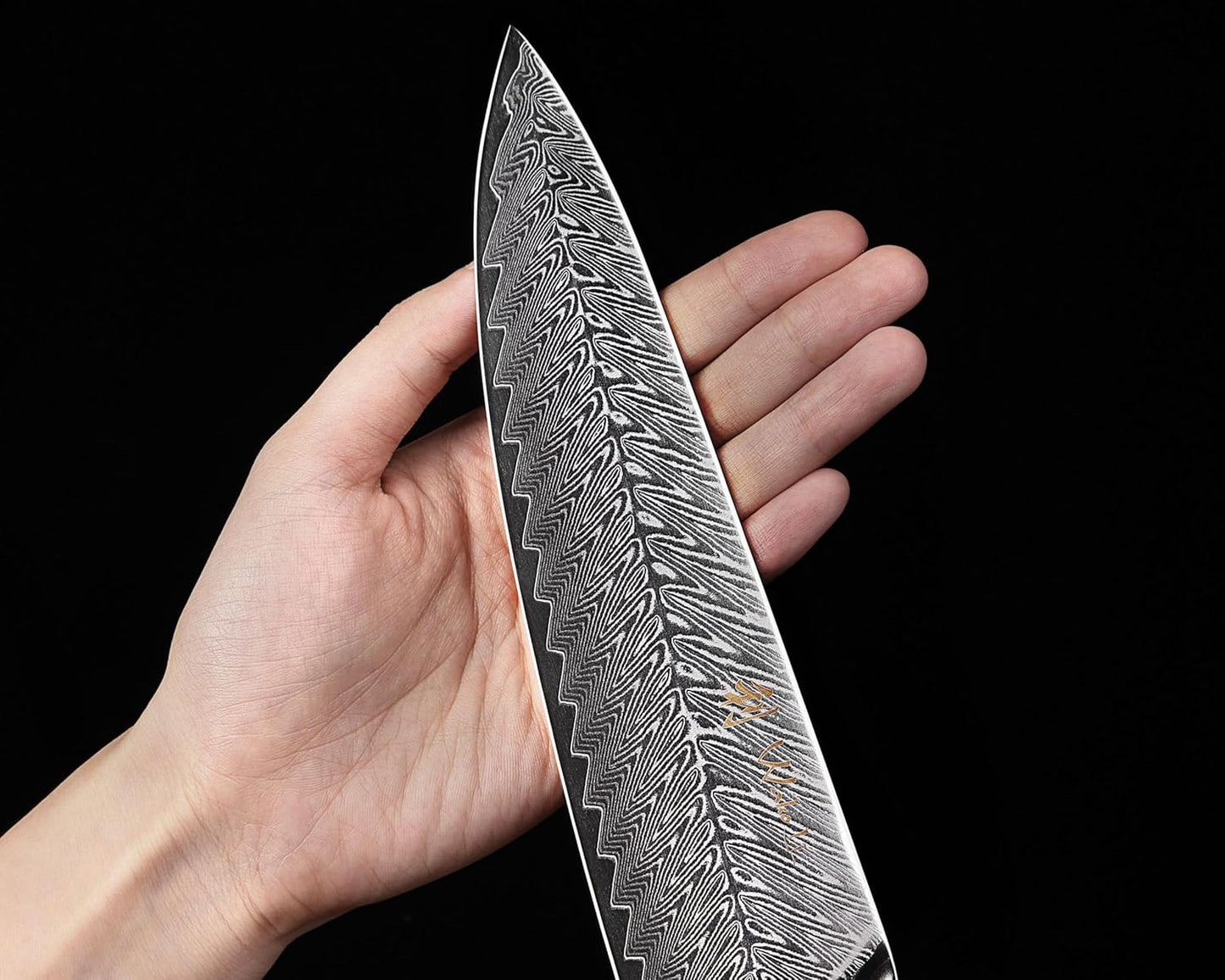 Rose Elegance - 6-teiliges Küchenmesser-Set mit magnetischem Messerblock