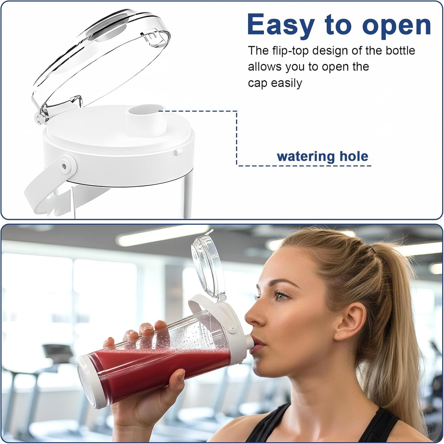 Kabelloser Mini-Mixer für Shakes und Smoothies, Weiss