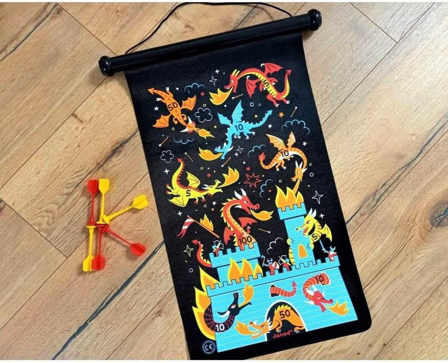 Magnetisches Dartspiel Drachen und Ritter (ab 4 Jahren), Drachen und Ritter