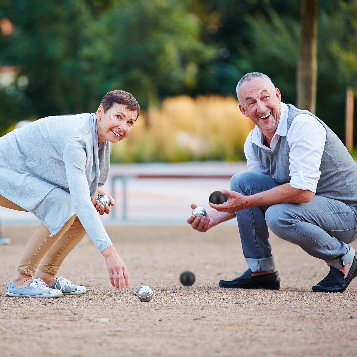 Boule Kugeln mit Zielkugel & Abstandsmesser