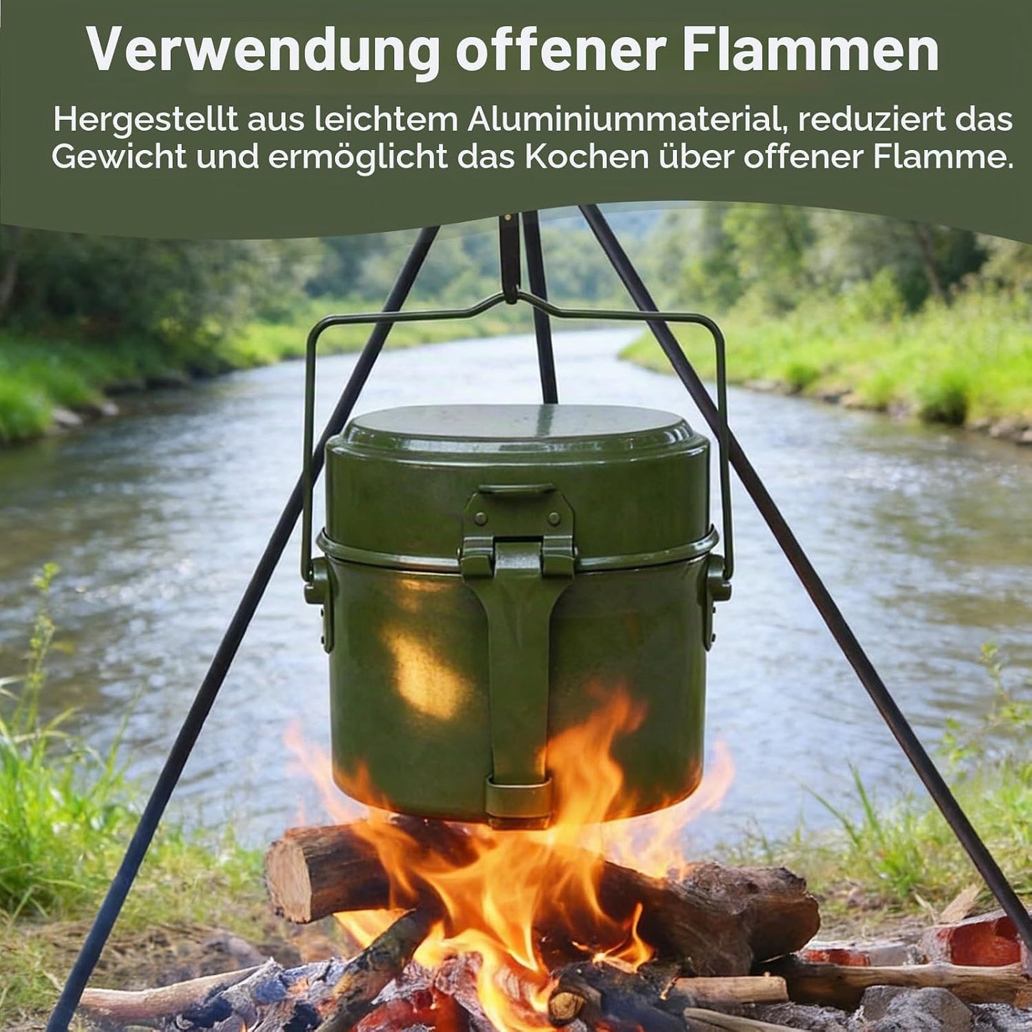 Hitzebeständiges Camping-Essgeschirr-Set