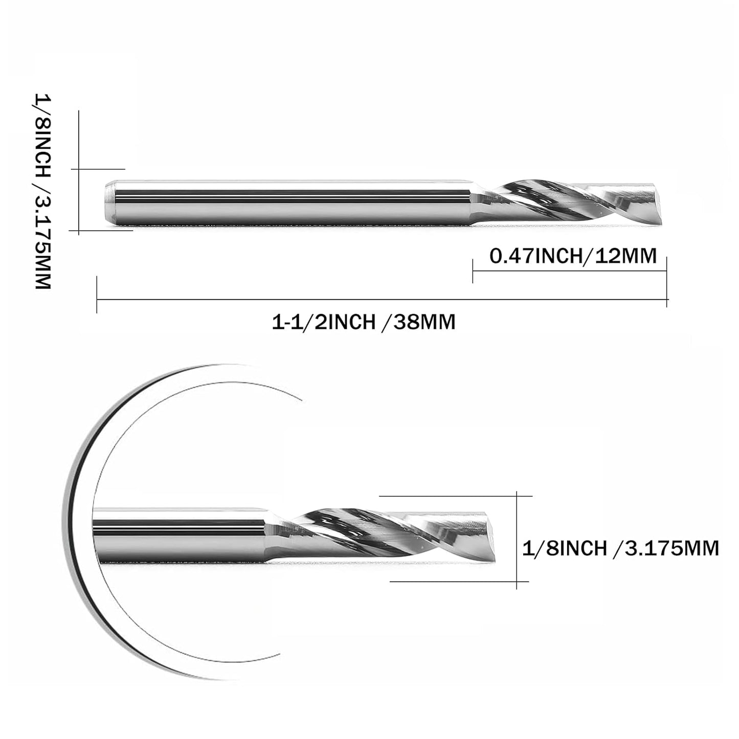 Fräsfräser-Set für Aluminium