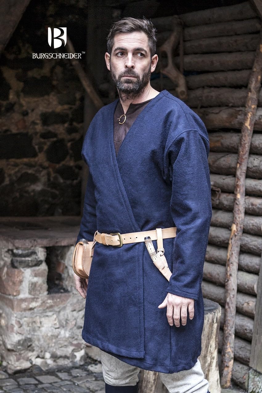 Wikinger Klappenrock Loki, Blau XL