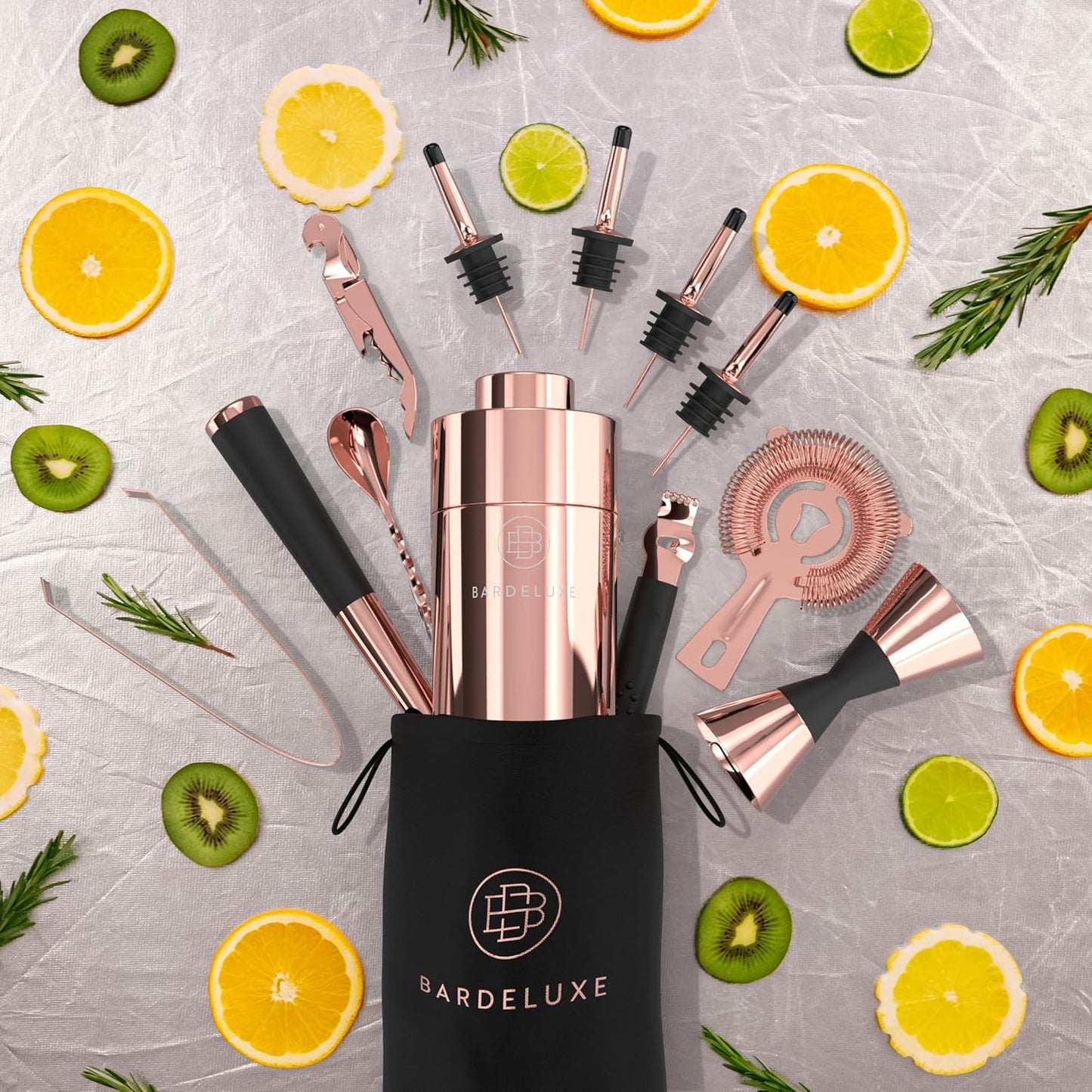 Cocktail-Set, Roségold