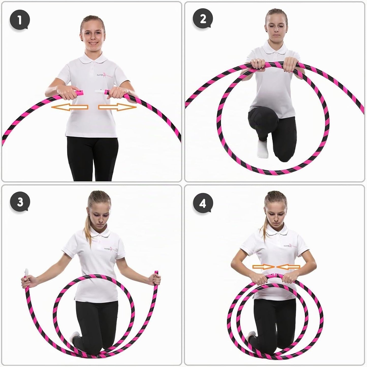Hula Hoop Reifen für Erwachsene, Ø100cm Neon Orange