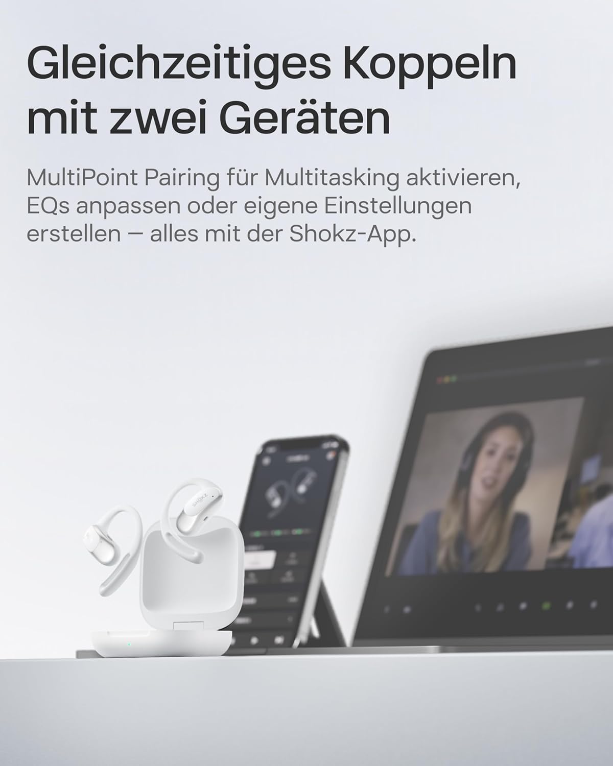 OpenFit Air Open-Ear-Kopfhörer, Weiß