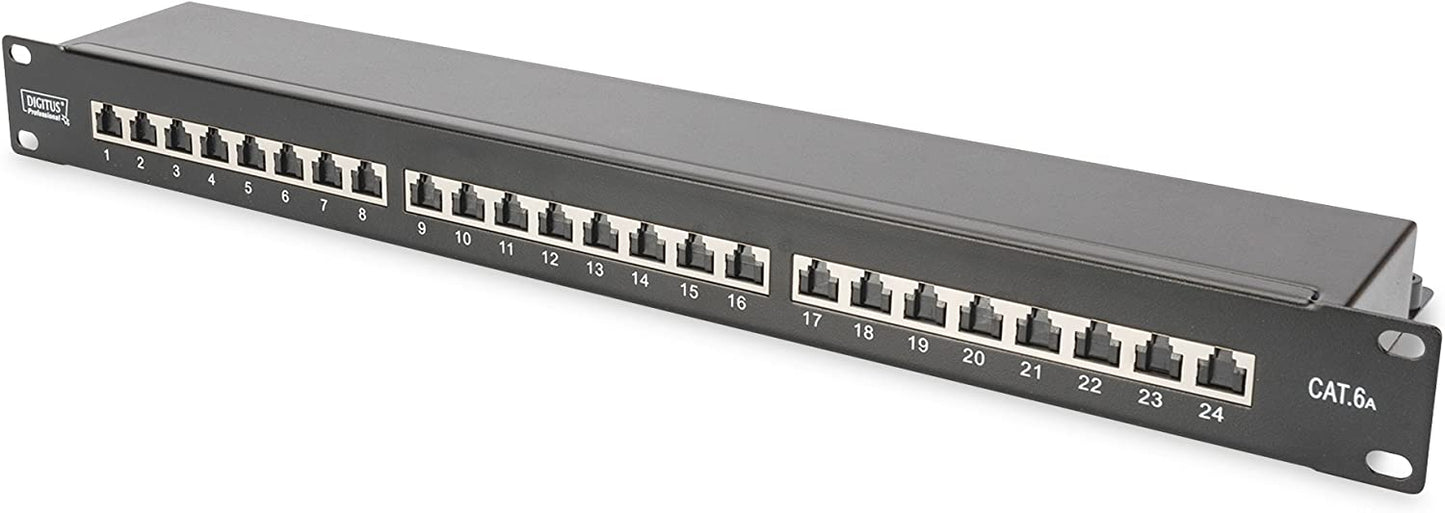DN-91624S-EA-B, Patchpanel, 1 HE - 24 Port Schwarz