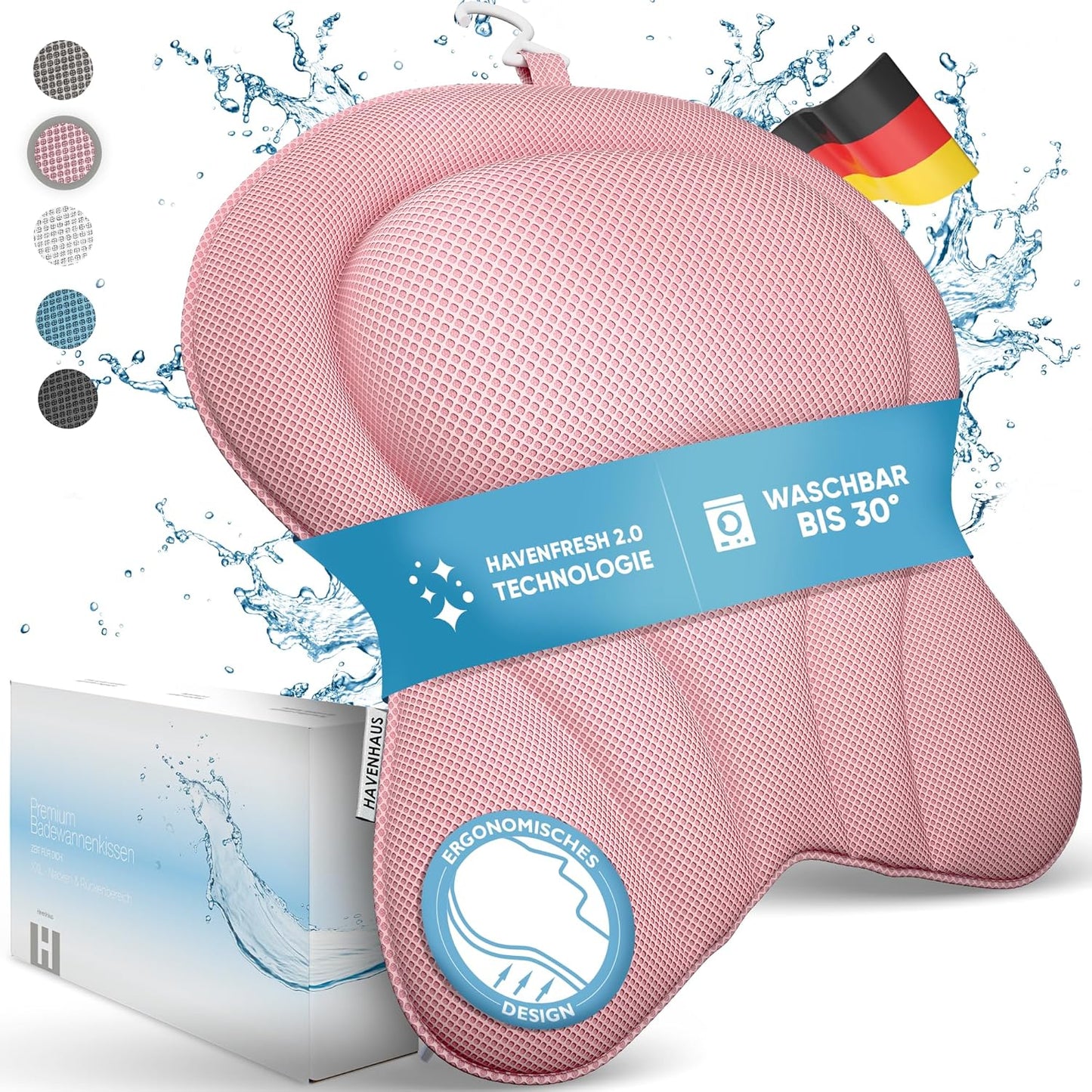 XXL Badewannenkissen, XX-Large Rosé