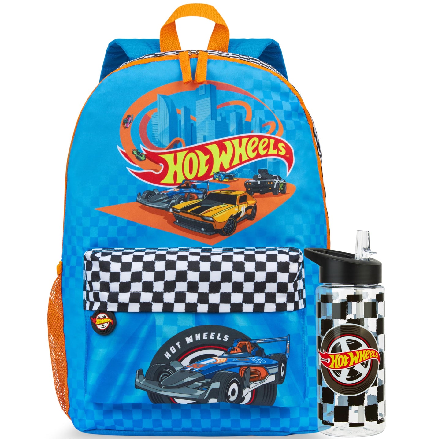 Kinderrucksack & Trinkflasche Set, Multi Hot Wheels