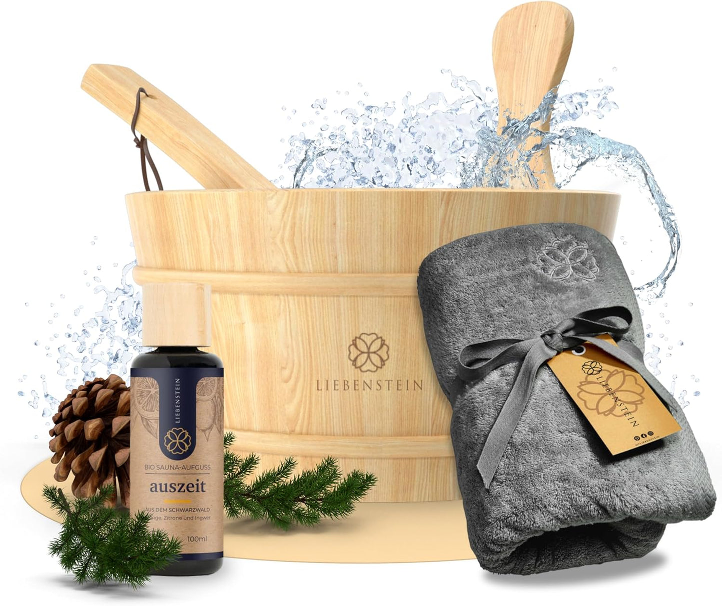 Wohlfühl Sauna Set (3-teilig)