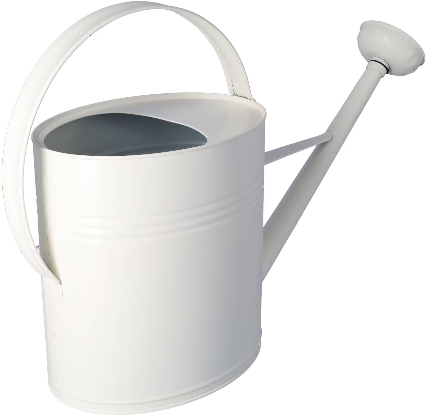 Zinkgiesskanne 10 L mit Giessbrause, Weiss 10 Liter