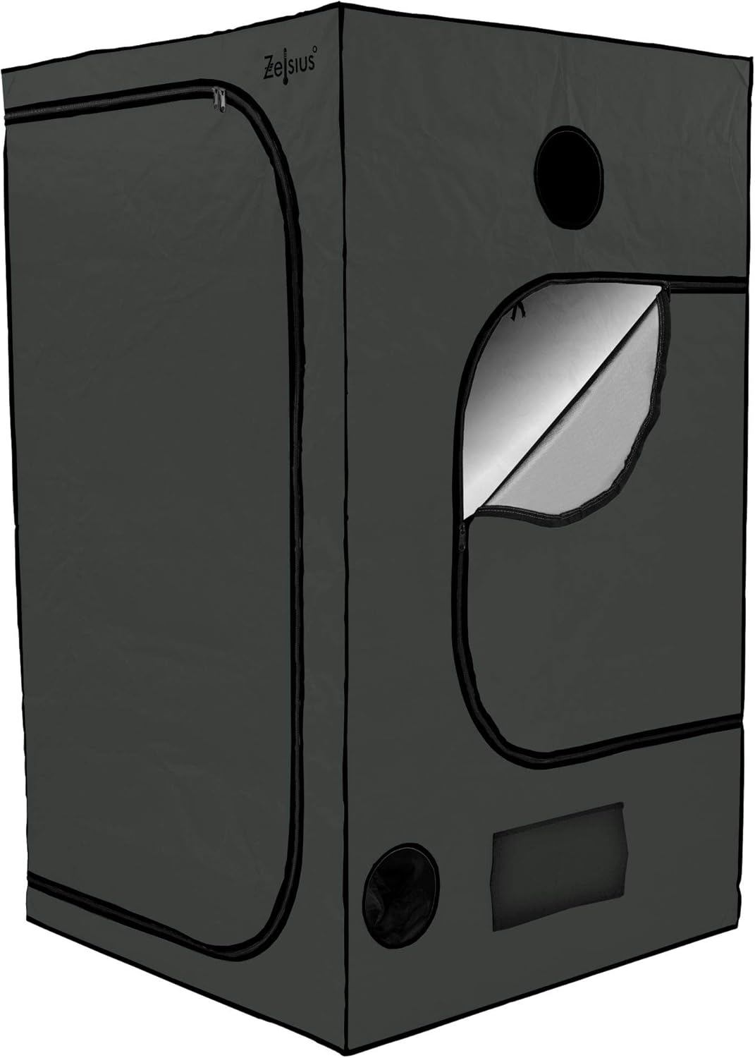 Growzelt MyHomeGrow (140x140x200 cm), Grau 140 x 140 x 200 cm