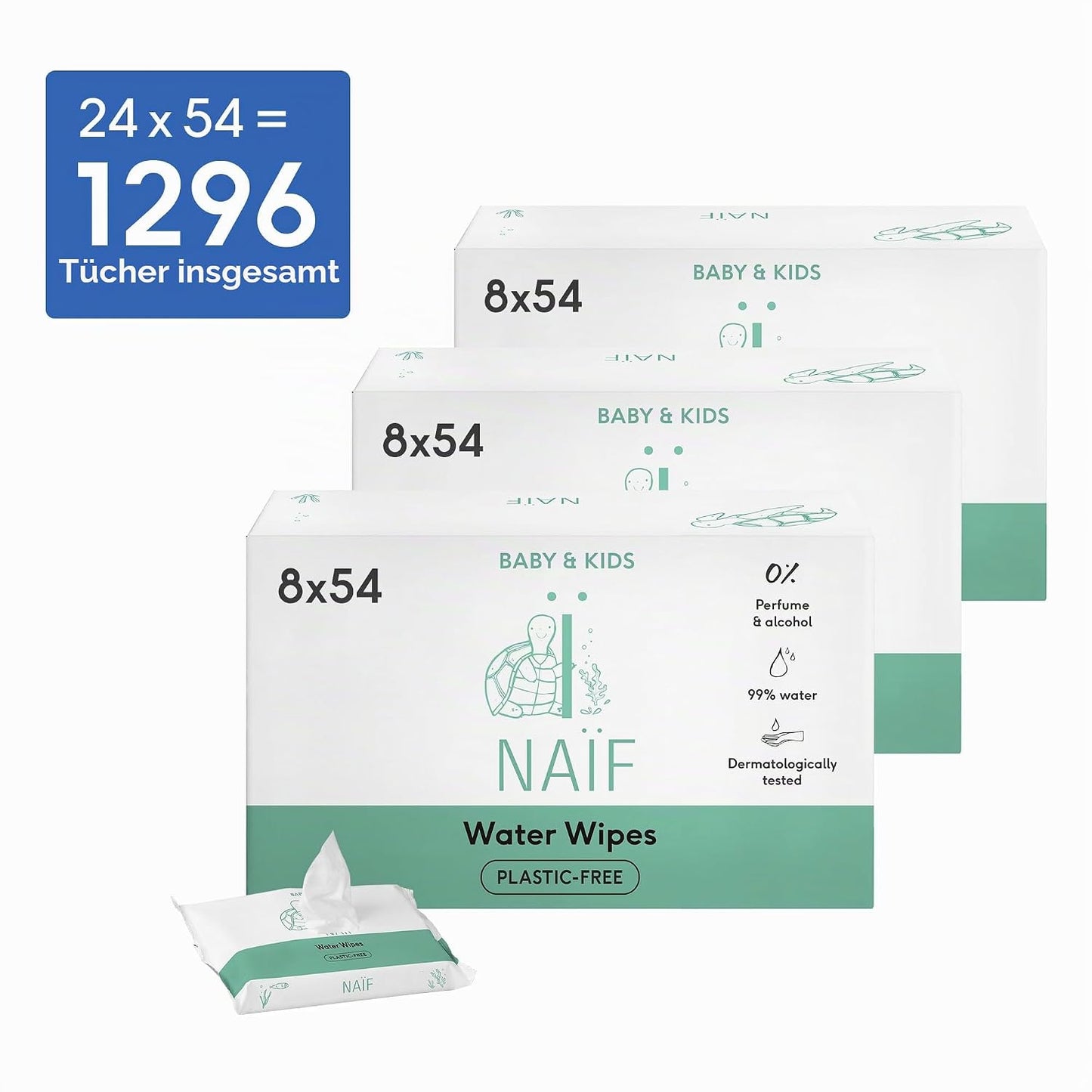 1296 Stück Babyfeuchttücher, 1 stück (1296er Pack)