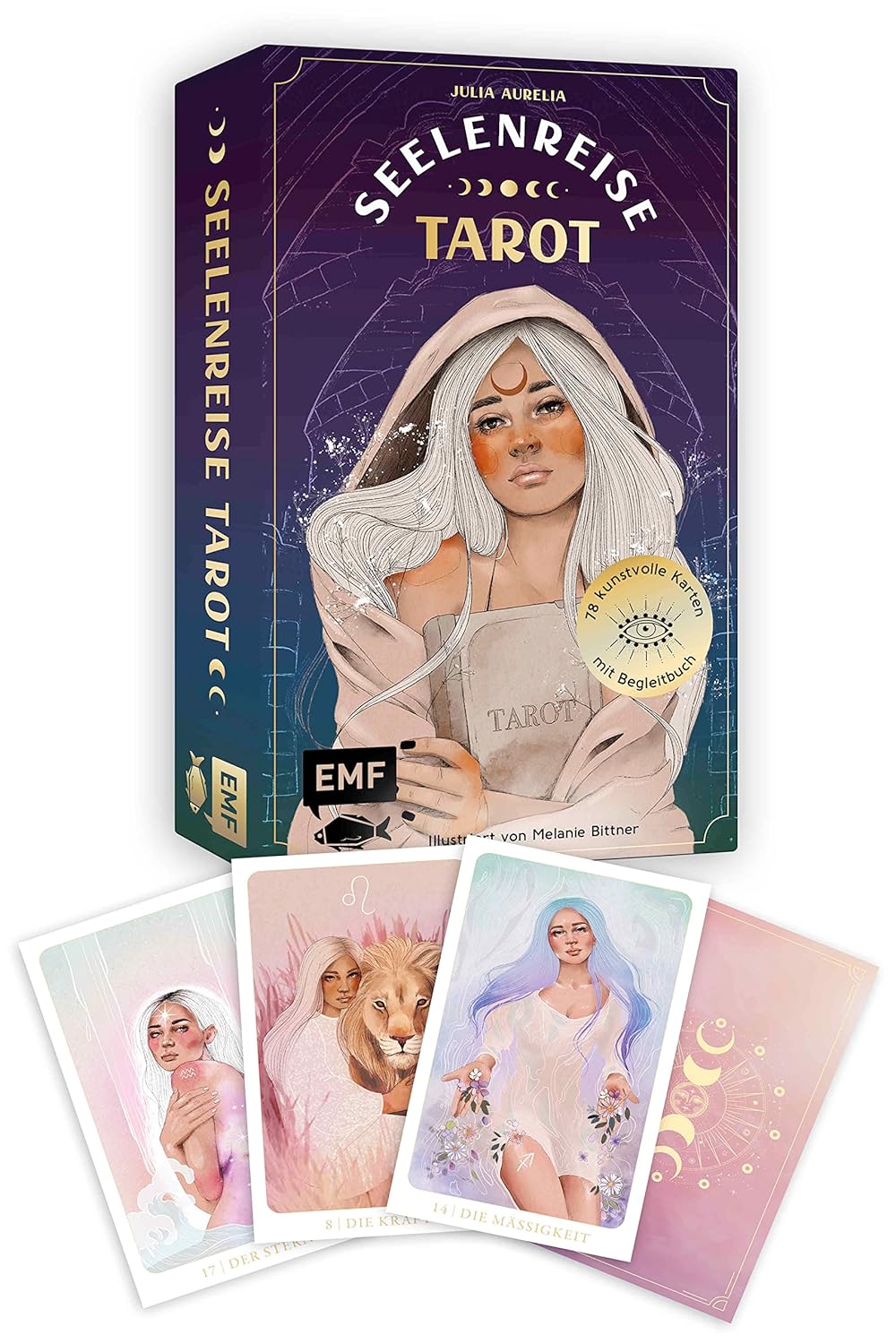 Tarot-Kartenset: Seelenreise Tarot, Taschenbuch