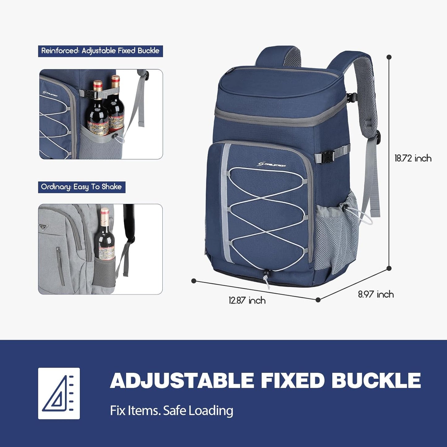 Kühlrucksack, 35 Can Blue