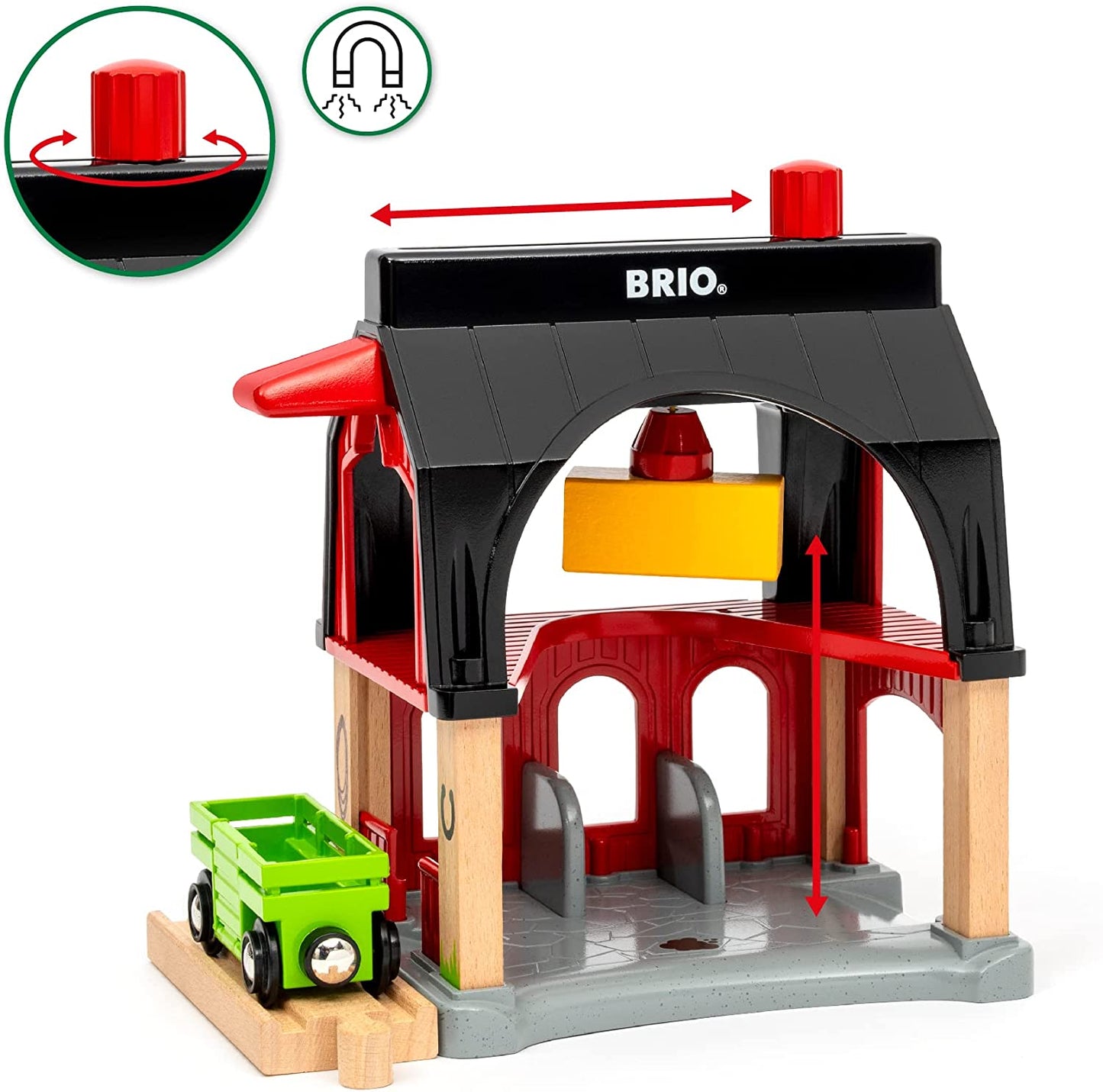 World Tierscheune mit Heuwaggon, Spielgebäude