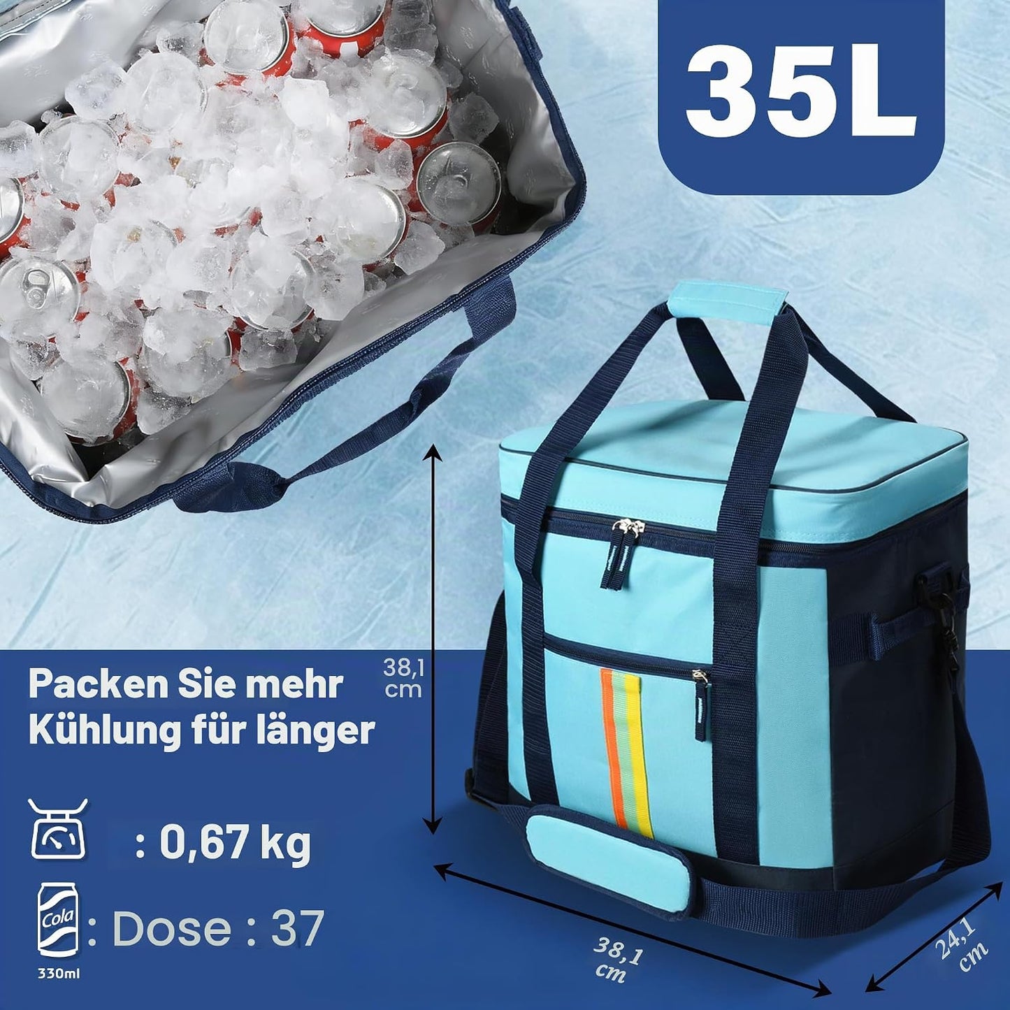 Isolierte Kühltasche