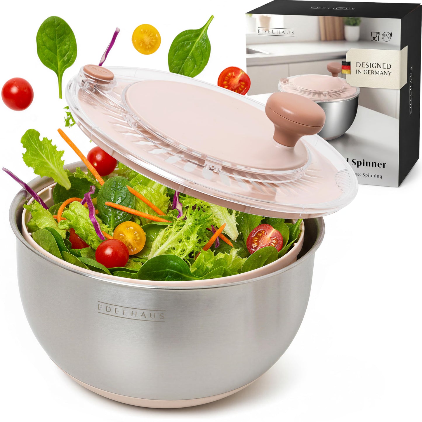 Salatschleuder, Beige