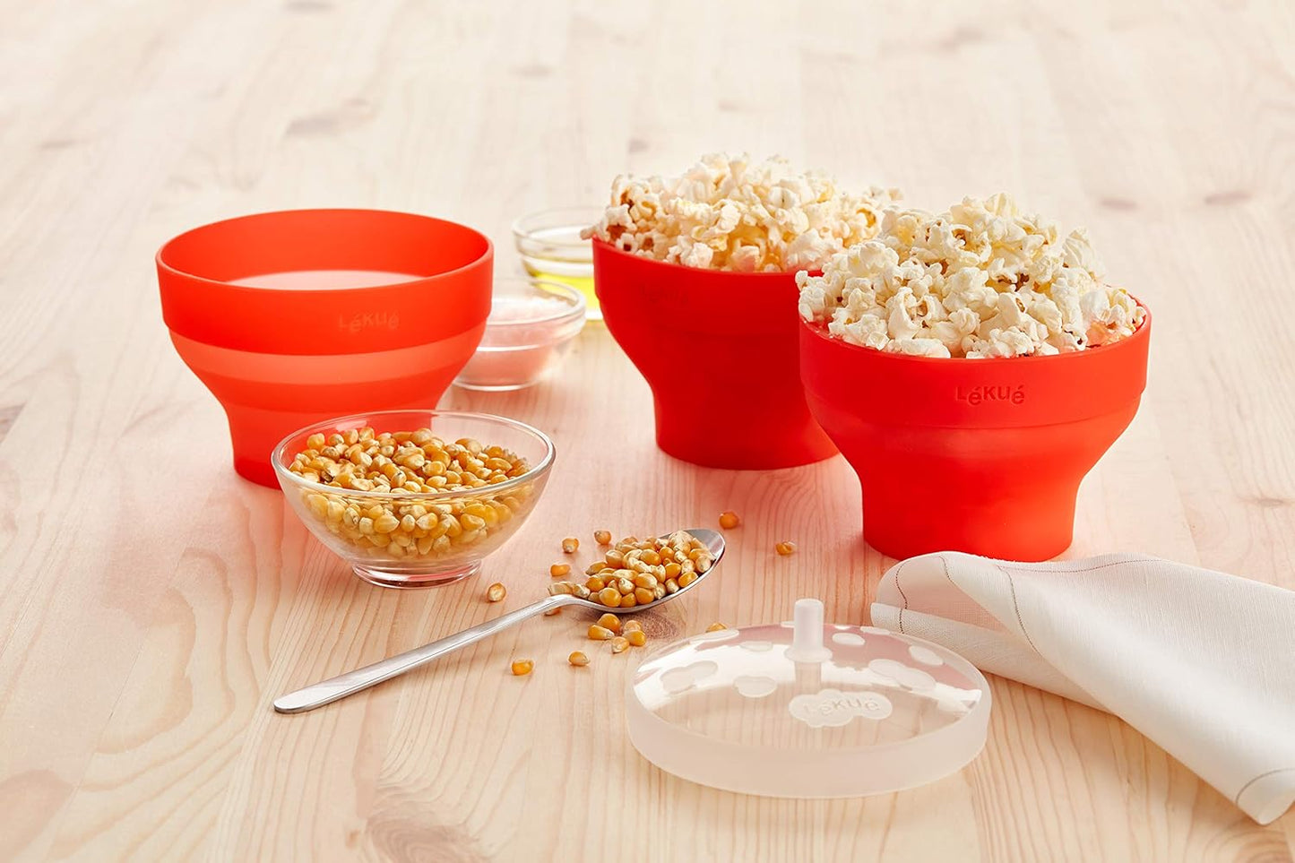 Mini Popcorn-Set für Mikrowelle (2er-Set), 2 Mini