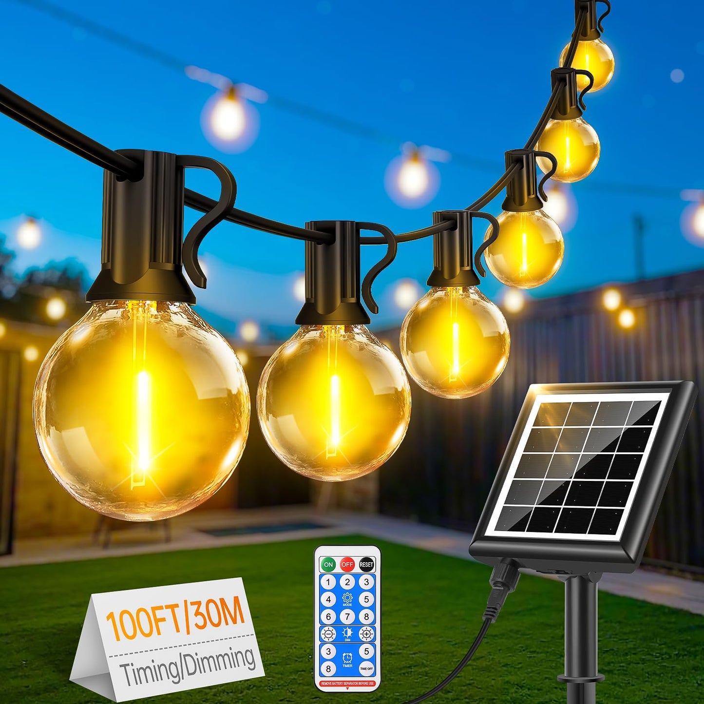 Solar-LED-Lichterkette, 30M, Solar-30M