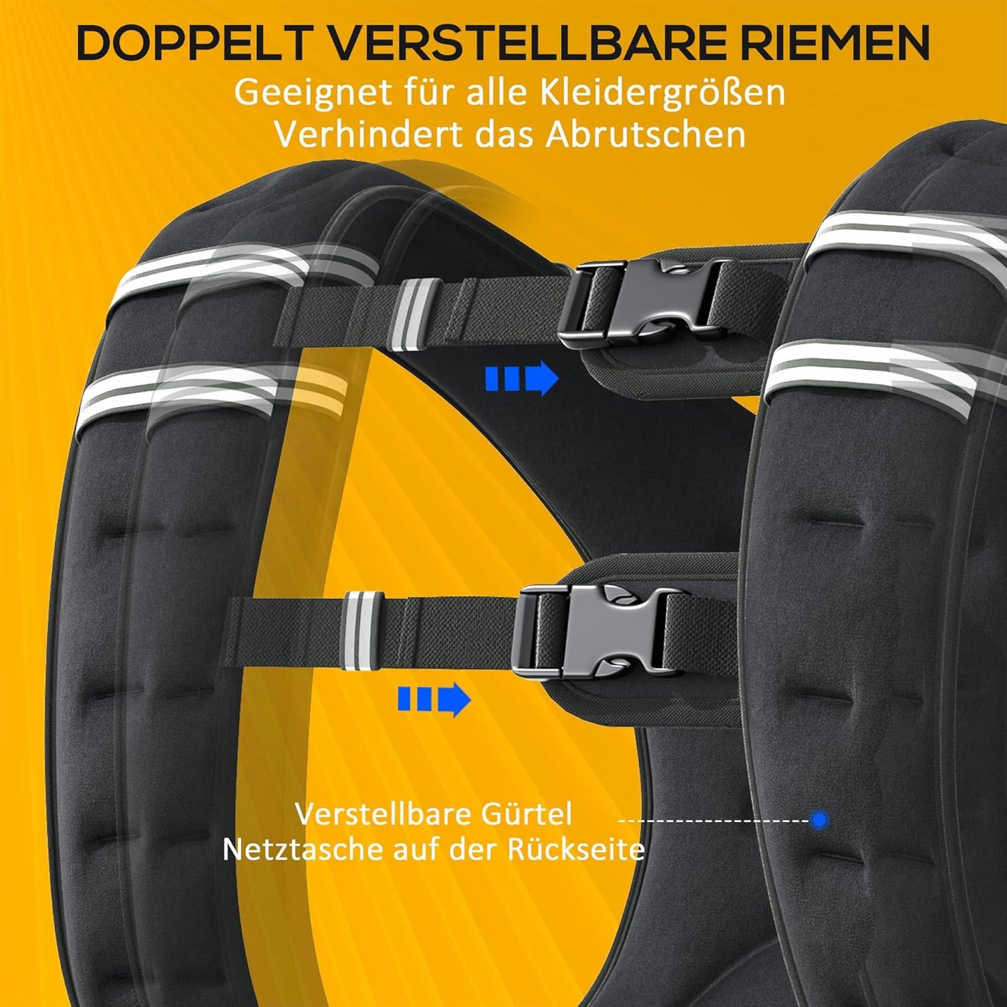 Verstellbare Gewichtsweste für Krafttraining (5 kg), 5 Kilogramm