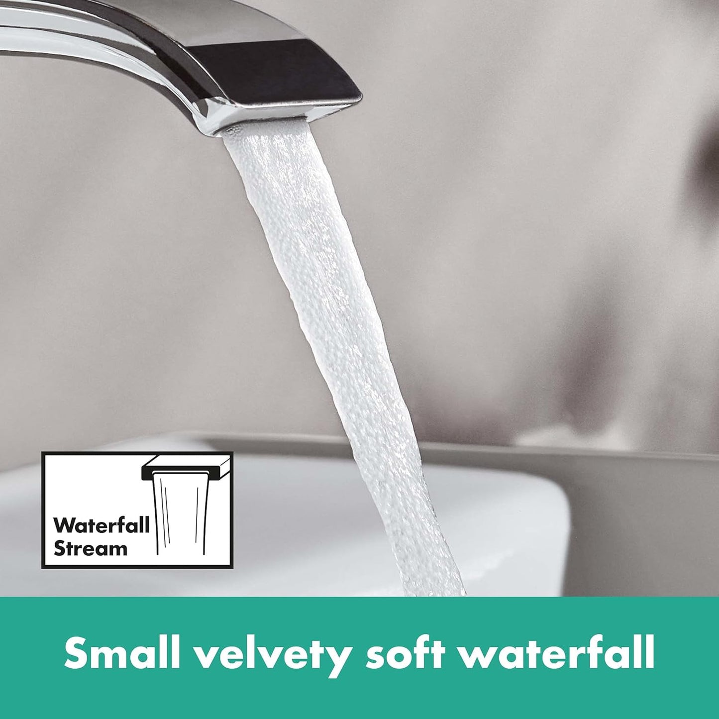 Vivenis Waschtischarmatur mit EcoSmart, Chrom Auslaufhöhe 80mm mit Zugstangen-Ablauf